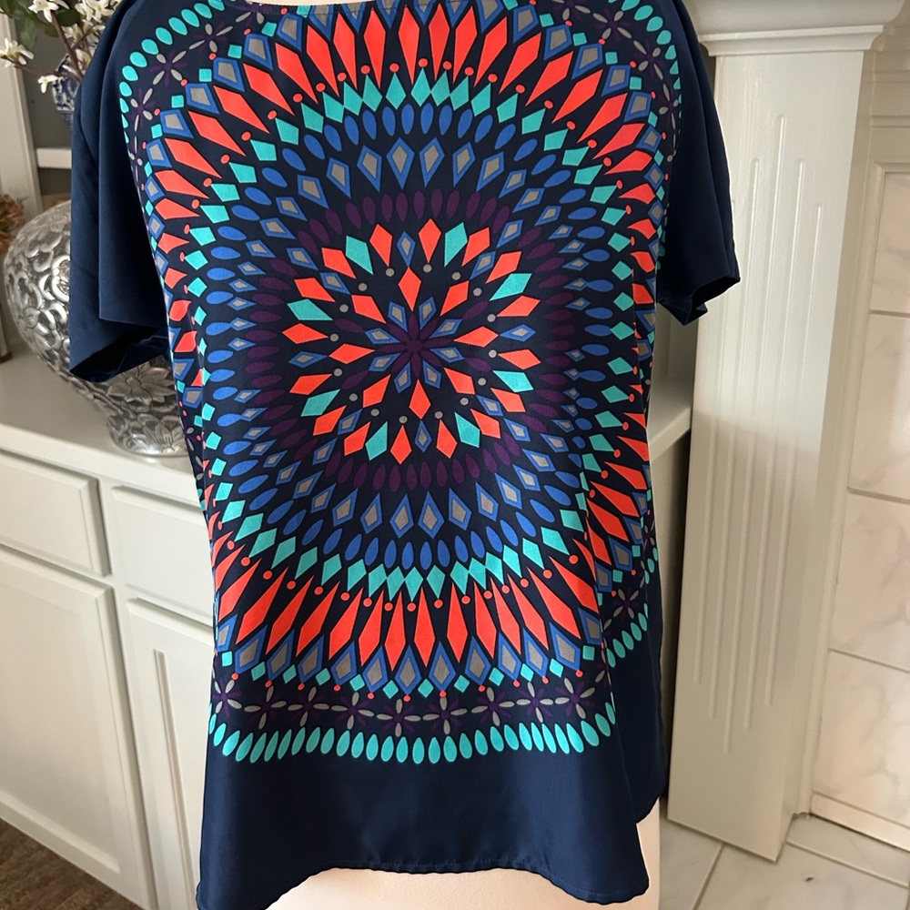 Banana Republic Geometric Burst Top